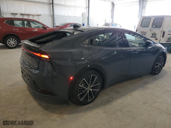 2023 Toyota Prius LE with VIN JTDADABU5P3002057, listed as a Copart auction lot 47227675 with 0 mi miles and Salvage Title. Bid and sale history available at carsss.com. Image 3.
