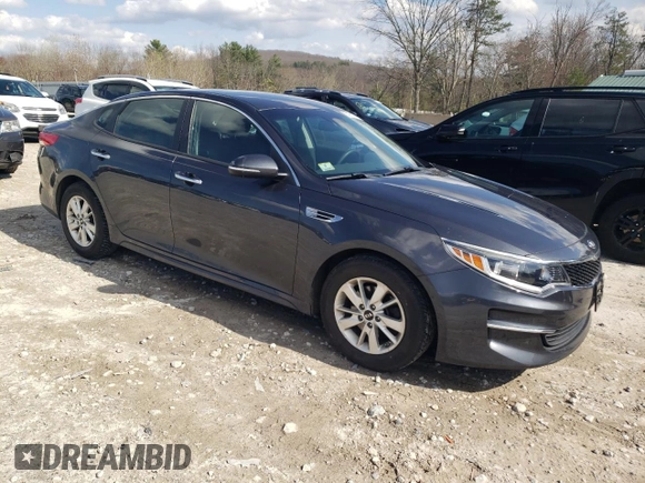 2017 Kia Optima LX with VIN 5XXGT4L31HG177458, listed as a Copart auction lot 53980795 with 53,940 mi miles and Salvage title. Bid and sale history available at DreamBid. Image 4.