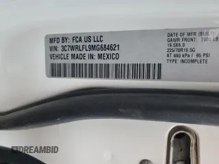 2021 Ram 4500 SLT z VIN 3C7WRLFL9MG684621, wystawiony jako Copart lot #74635224 z przebiegiem 71 100 mil mil oraz Szkoda całkowita • Salvage title. Historia ofert i sprzedaży dostępna na DreamBid. Obrazek 13.