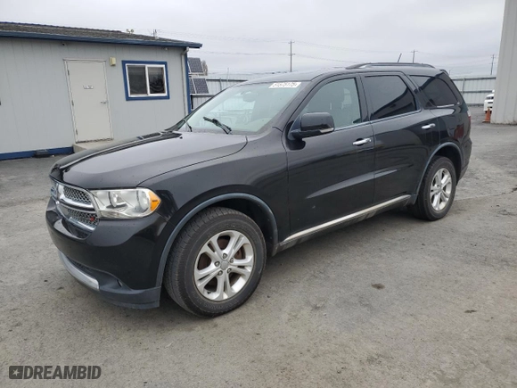 2013 Dodge Durango Crew with VIN 1C4SDJDTXDC565576, listed as a Copart auction lot 51575175 with 184,302 mi miles and Clean Title. Bid and sale history available at carsss.com. Image 1.