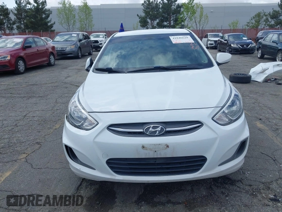 2017 Hyundai Accent SE with VIN KMHCT5AE1HU343041, listed as a IAAI auction lot 41846628 with 106,801 mi miles and . Bid and sale history available at DreamBid. Image 6.