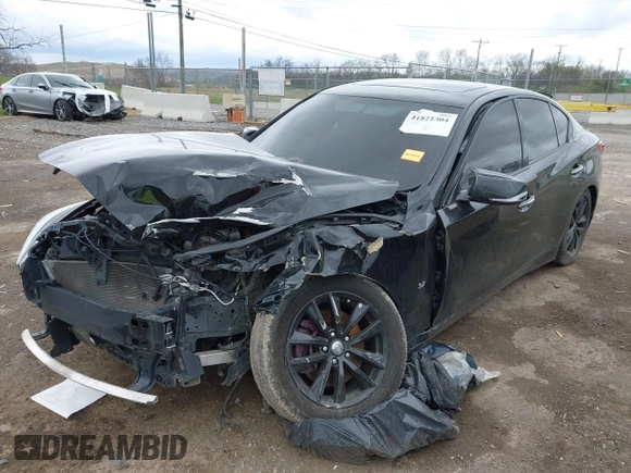 2015 Infiniti Q50 with VIN JN1BV7AP3FM347809, listed as a IAAI auction lot 41821304 with 107,733 mi miles and . Bid and sale history available at carsss.com. Image 17.