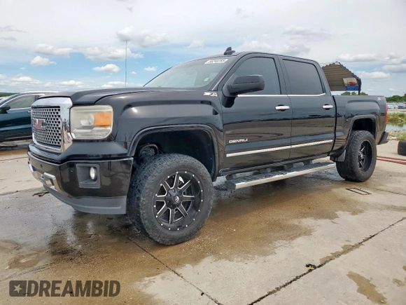 2015 GMC Sierra 1500 Denali z VIN 3GTU2WEC2FG466258, wystawiony jako Copart lot #56240285 z przebiegiem 118 487 mil mil oraz Szkoda całkowita • Salvage title. Historia ofert i sprzedaży dostępna na DreamBid. Obrazek 1.
