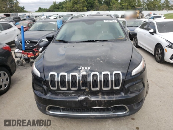 2016 Jeep Cherokee Limited with VIN 1C4PJLDS0GW106917, listed as a Copart auction lot 66001654 with 119,071 mi miles and Salvage Title. Bid and sale history available at carsss.com. Image 5.