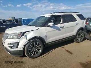 2016 Ford Explorer Platinum with VIN 1FM5K8HT9GGA14165, listed as a Copart auction lot 60093875 with 143,395 mi miles and Salvage title. Bid and sale history available at DreamBid. Image 1.