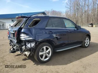 2019 Mercedes-Benz GLE 400 with VIN 4JGDA5GB9KB215933, listed as a Copart auction lot 50123975 with 104,703 mi miles and Salvage title. Bid and sale history available at DreamBid. Image 3.