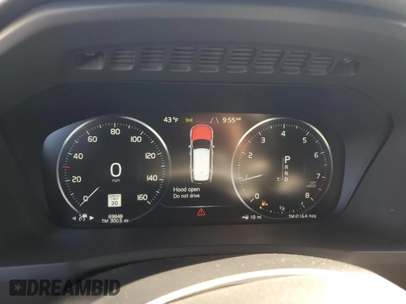 2020 Volvo XC90 Momentum with VIN YV4102PK5L1585337, listed as a Copart auction lot 47400475 with 69,848 mi miles and Salvage Title. Bid and sale history available at carsss.com. Image 9.