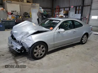 2000 Mercedes-Benz CLK 320/430 with VIN WDBLJ65G4YF123097, listed as a Copart auction lot 46896465 with 156,797 mi miles and Salvage Title. Bid and sale history available at DreamBid. Image 1.