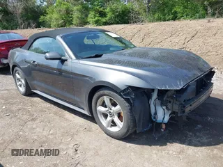 2015 Ford Mustang V6 with VIN 1FATP8EM8F5403003, listed as a IAAI auction lot 42100184 with 77,532 mi miles and . Bid and sale history available at DreamBid. Image 1.