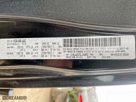 2016 Jeep Wrangler Unlimited Sport with VIN 1C4BJWDG7GL103053, listed as a Copart auction lot 51662955 with 99,951 mi miles and Clean Title. Bid and sale history available at carsss.com. Image 10.