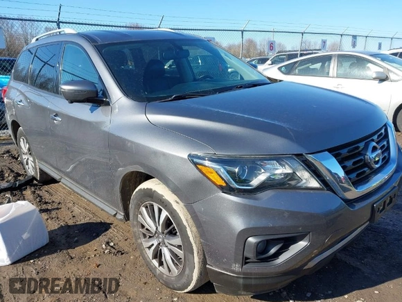 2019 Nissan Pathfinder S z VIN 5N1DR2MM7KC627310, wystawiony jako IAAI lot #42064061 z przebiegiem 110 353 mil mil oraz . Historia ofert i sprzedaży dostępna na DreamBid. Obrazek 1.