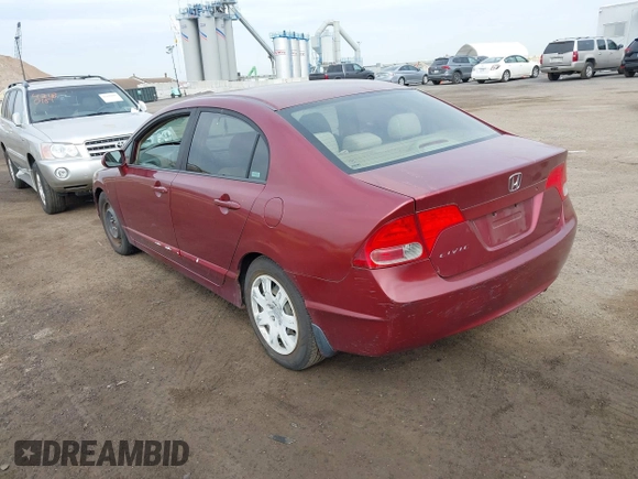 2008 Honda Civic LX with VIN 1HGFA16518L073809, listed as a IAAI auction lot 42176176 with 193,114 mi miles and . Bid and sale history available at DreamBid. Image 3.