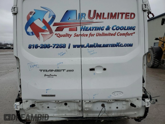 2016 Ford Transit with VIN 1FTYR2CV8GKA55967, listed as a Copart auction lot 79681603 with 130,053 mi miles and Salvage Title. Bid and sale history available at DreamBid. Image 10.