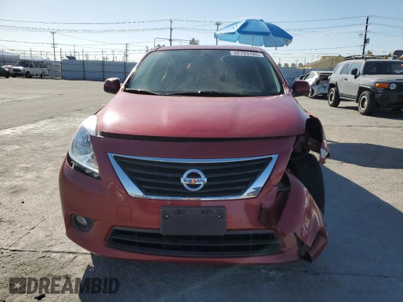 2012 Nissan Versa SV with VIN 3N1CN7AP0CL890447, listed as a Copart auction lot 52793785 with 153,427 mi miles and Salvage Title. Bid and sale history available at carsss.com. Image 5.