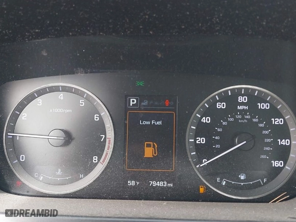 2015 Hyundai Sonata 2.4L Sport with VIN 5NPE34AF4FH036129, listed as a IAAI auction lot 41740812 with 79,483 mi miles. Bid and sale history available at carsss.com. Image 7.