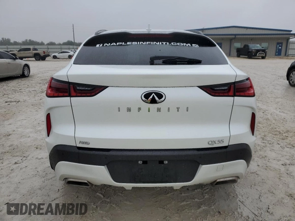 2023 Infiniti QX55 Essential z VIN 3PCAJ5KR6PF116065, wystawiony jako Copart lot #89245465 z przebiegiem 12 613 mil mil oraz Szkoda całkowita • Salvage title. Historia ofert i sprzedaży dostępna na DreamBid. Obrazek 6.