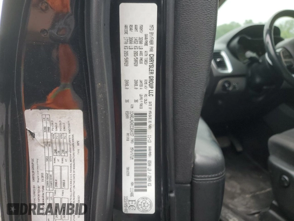 2014 Dodge Durango SXT с VIN 1C4RDJAGXEC354157, выставлен на аукционе Copart как лот 57759545 с пробегом 184 233 миль миль и Списание • Salvage title. История ставок и продаж доступна на DreamBid. Изображение 14.