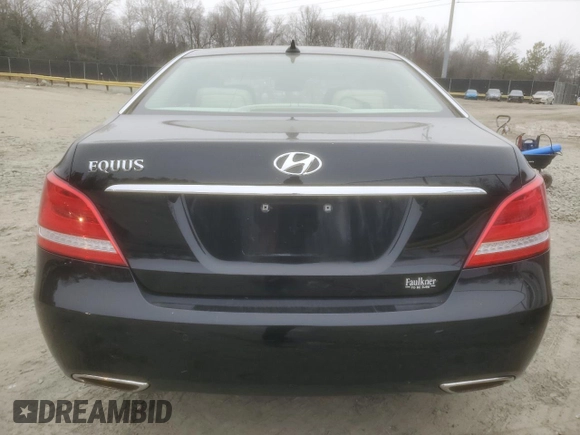 2014 Hyundai Equus Ultimate with VIN KMHGH4JH3EU076035, listed as a Copart auction lot 46129025 with 41,083 mi miles and Salvage title. Bid and sale history available at DreamBid. Image 6.