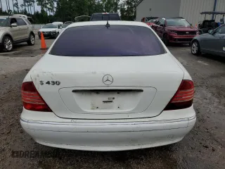 2003 Mercedes-Benz S-Class 4.3L with VIN WDBNG70J53A370666, listed as a Copart auction lot 66799764 with 0 mi miles and Non Repairable. Bid and sale history available at carsss.com. Image 6.