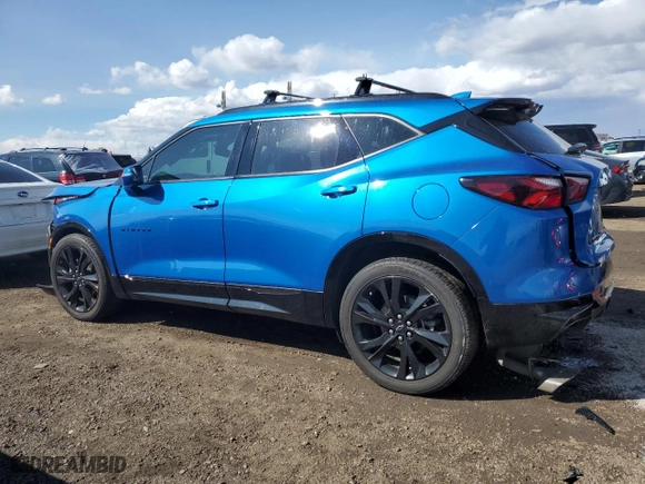 2020 Chevrolet Blazer RS with VIN 3GNKBKRS3LS624009, listed as a Copart auction lot 51713845 with 45,945 mi miles and Salvage Title. Bid and sale history available at carsss.com. Image 2.