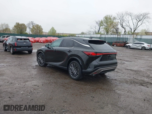 2024 Lexus RX with VIN 2T2BBMCA2RC029951, listed as a IAAI auction lot 41984422 with 15,672 mi miles. Bid and sale history available at carsss.com. Image 3.