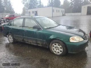 2000 Honda Civic LX with VIN 1HGEJ6678YL008692, listed as a Copart auction lot 53534795 with 305,759 mi miles and Clean Title. Bid and sale history available at carsss.com. Image 4.