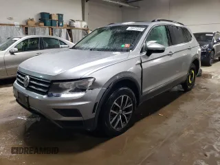 2020 Volkswagen Tiguan SE with VIN 3VV3B7AX1LM002984, listed as a Copart auction lot 52350555 with 94,365 mi miles and Salvage Title. Bid and sale history available at DreamBid. Image 1.