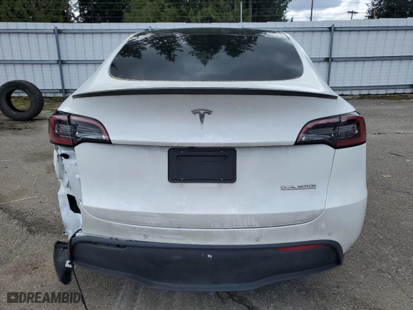 2022 Tesla Model Y Performance with VIN 7SAYGDEF4NF518109, listed as a Copart auction lot 51278535 with 20,373 mi miles and Salvage Title. Bid and sale history available at carsss.com. Image 6.