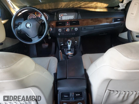 2010 BMW 5 Series 528i with VIN WBANU5C56AC442034, listed as a Copart auction lot 83315124 with 167,348 mi miles and Salvage Title. Bid and sale history available at carsss.com. Image 8.