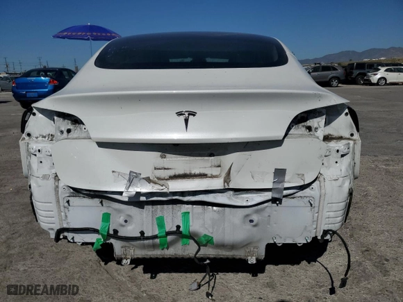 2019 Tesla Model 3 Mid Range with VIN 5YJ3E1EA9KF466827, listed as a Copart auction lot 46705235 with 147,590 mi miles and Salvage Title. Bid and sale history available at carsss.com. Image 6.