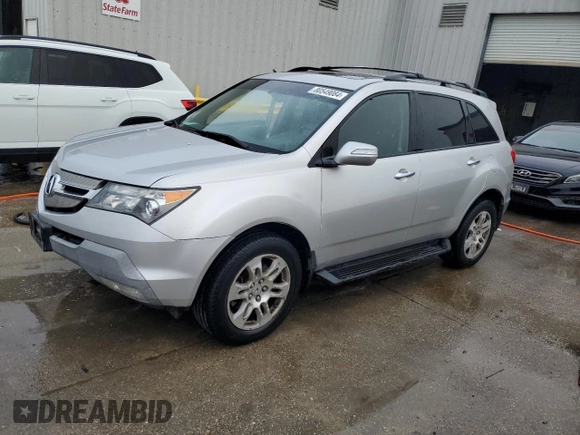 2009 Acura MDX Tech Pkg with VIN 2HNYD28629H515869, listed as a Copart auction lot 80549084 with 0 mi miles and Salvage Title. Bid and sale history available at carsss.com. Image 1.