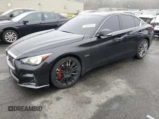 2019 Infiniti Q50 Red Sport 400 с VIN JN1FV7ARXKM830338, выставлен на аукционе Copart как лот 54049115 с пробегом 83 362 миль миль и Списание • Salvage title. История ставок и продаж доступна на DreamBid. Изображение 1.