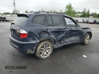 2007 BMW X3 3.0si with VIN WBXPC93477WF16698, listed as a Copart auction lot 61415625 with Not provided miles and Salvage title. Bid and sale history available at DreamBid. Image 3.