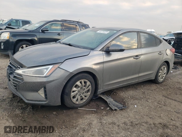 2019 Hyundai Elantra SE with VIN 5NPD74LF4KH432696, listed as a Copart auction lot 45375325 with 124,270 mi miles and Salvage Title. Bid and sale history available at DreamBid. Image 1.