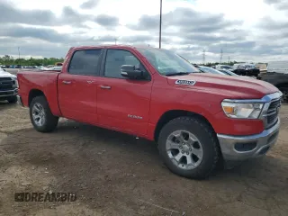 2020 Ram 1500 Big Horn with VIN 1C6SRFFT2LN126099, listed as a Copart auction lot 57753095 with 21,419 mi miles and Salvage title. Bid and sale history available at DreamBid. Image 4.