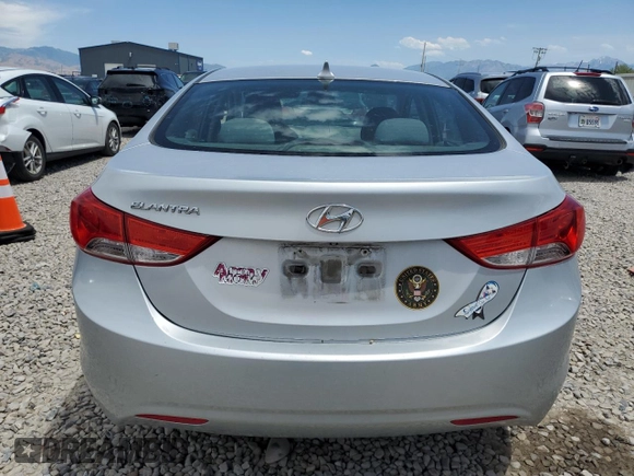 2011 Hyundai Elantra Limited with VIN 5NPDH4AE1BH037821, listed as a Copart auction lot 61680025 with 213,412 mi miles and Clean title. Bid and sale history available at DreamBid. Image 6.
