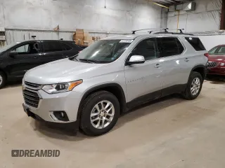 2021 Chevrolet Traverse LT Leather with VIN 1GNEVHKW7MJ265576, listed as a Copart auction lot 47773105 with 58,420 mi miles and Salvage Title. Bid and sale history available at carsss.com. Image 1.