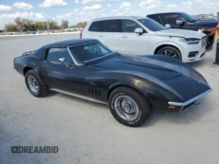 1969 Chevrolet Corvette z VIN 194379S728674, wystawiony jako Copart lot #77126284 z przebiegiem Nie podano mil oraz Szkoda całkowita • Salvage title. Historia ofert i sprzedaży dostępna na DreamBid. Obrazek 4.