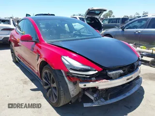 2023 Tesla Model 3 with VIN 5YJ3E1EA4PF454981, listed as a IAAI auction lot 42704135 with 93,008 mi miles and . Bid and sale history available at DreamBid. Image 1.