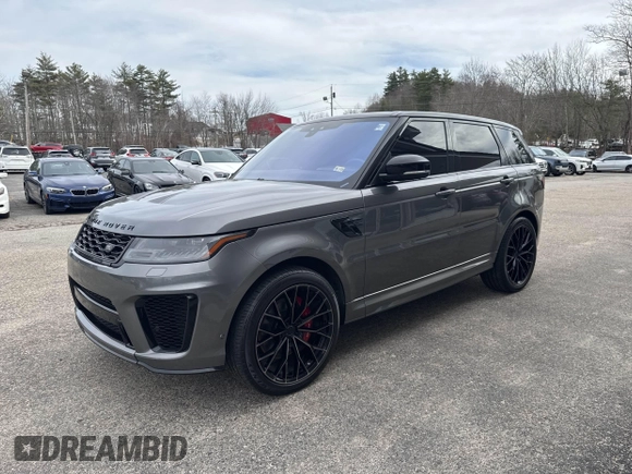 2018 Land Rover Range Rover Sport SVR with VIN SALWZ2SE3JA181653, listed as a IAAI auction lot 41836536 with 84,325 mi miles. Bid and sale history available at carsss.com. Image 2.