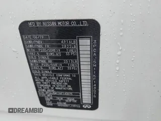2019 Infiniti QX50 Essential with VIN 3PCAJ5M11KF143075, listed as a IAAI auction lot 41541430 with 68,774 mi miles and . Bid and sale history available at DreamBid. Image 9.