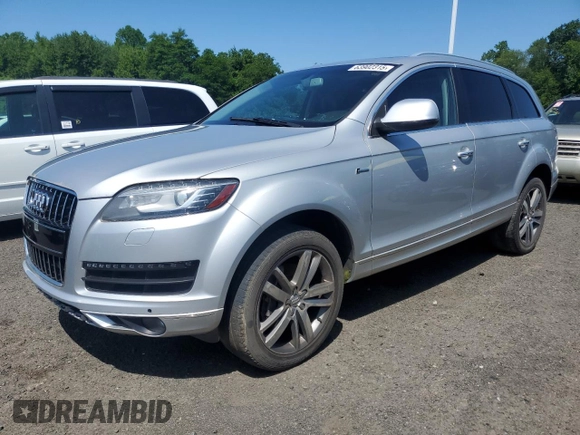 2015 Audi Q7 Premium Plus with VIN WA1LGAFE9FD021183, listed as a Copart auction lot 63902315 with 157,950 mi miles and Clean title. Bid and sale history available at DreamBid. Image 1.