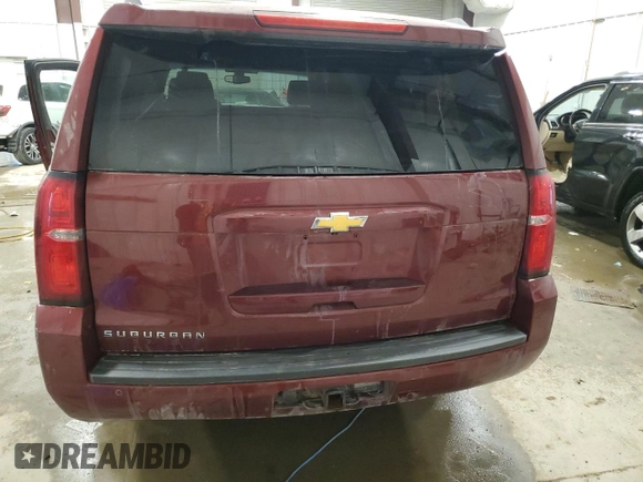 2016 Chevrolet Suburban LS with VIN 1GNSKGKC9GR186153, listed as a Copart auction lot 84402854 with 0 mi miles and Non Repairable. Bid and sale history available at carsss.com. Image 6.
