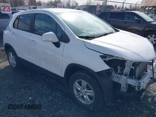 2020 Chevrolet Trax LS with VIN 3GNCJNSB2LL156965, listed as a IAAI auction lot 41966449 with 26,554 mi miles. Bid and sale history available at carsss.com. Image 1.