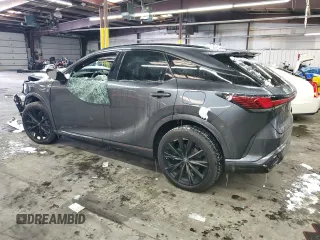 2024 Lexus RX 500h F Sport Performance z VIN 2T2BCMEA2RC011119, wystawiony jako Copart lot #45760425 z przebiegiem Nie podano mil oraz Szkoda całkowita • Salvage title. Historia ofert i sprzedaży dostępna na DreamBid. Obrazek 2.