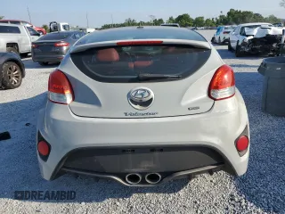 2015 Hyundai Veloster Turbo with VIN KMHTC6AE1FU222528, listed as a Copart auction lot 53470355 with 94,019 mi miles and Salvage title. Bid and sale history available at DreamBid. Image 6.
