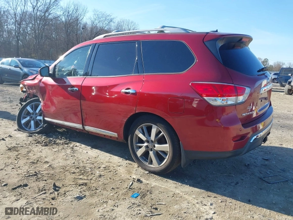 2013 Nissan Pathfinder SL with VIN 5N1AR2MN0DC665105, listed as a IAAI auction lot 41331282 with 184,155 mi miles. Bid and sale history available at carsss.com. Image 3.