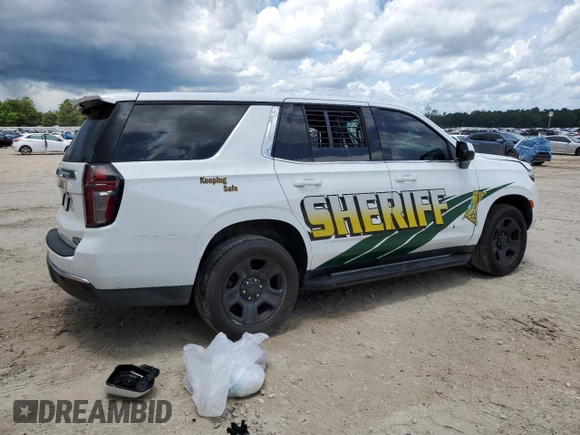 2023 Chevrolet Tahoe Commercial with VIN 1GNSCLED3PR287571, listed as a Copart auction lot 57017855 with 49,620 mi miles and Non repairable. Bid and sale history available at DreamBid. Image 3.