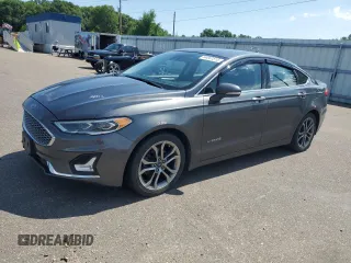 2019 Ford Fusion Titanium with VIN 3FA6P0RU5KR190950, listed as a Copart auction lot 64041515 with 82,831 mi miles and Salvage title. Bid and sale history available at DreamBid. Image 1.