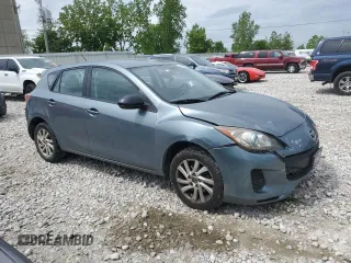 2013 Mazda 3 i Touring with VIN JM1BL1LP9D1754237, listed as a Copart auction lot 58204075 with 190,946 mi miles and Salvage title. Bid and sale history available at DreamBid. Image 4.